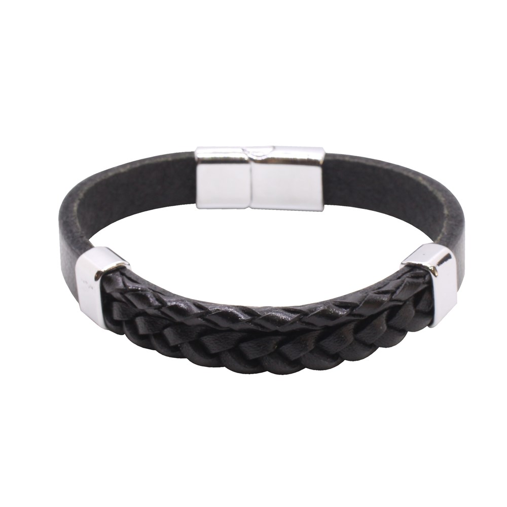 Leather Cool SeriesCMC9001Çelik Deri Bileklik