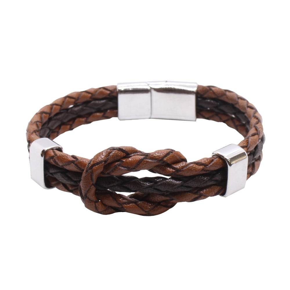 Leather Cool SeriesCMC8993Çelik Deri Bileklik
