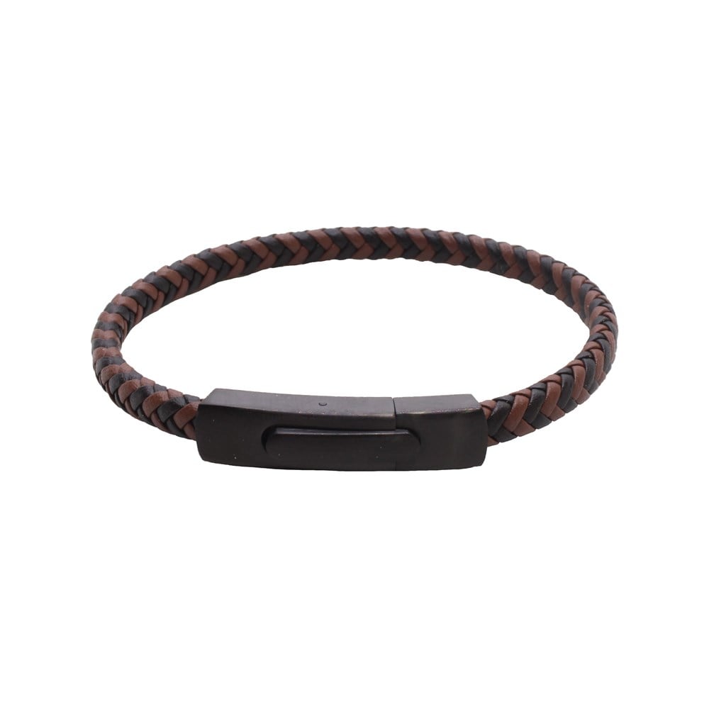Leather Cool SeriesCMC8687Çelik Deri Bileklik