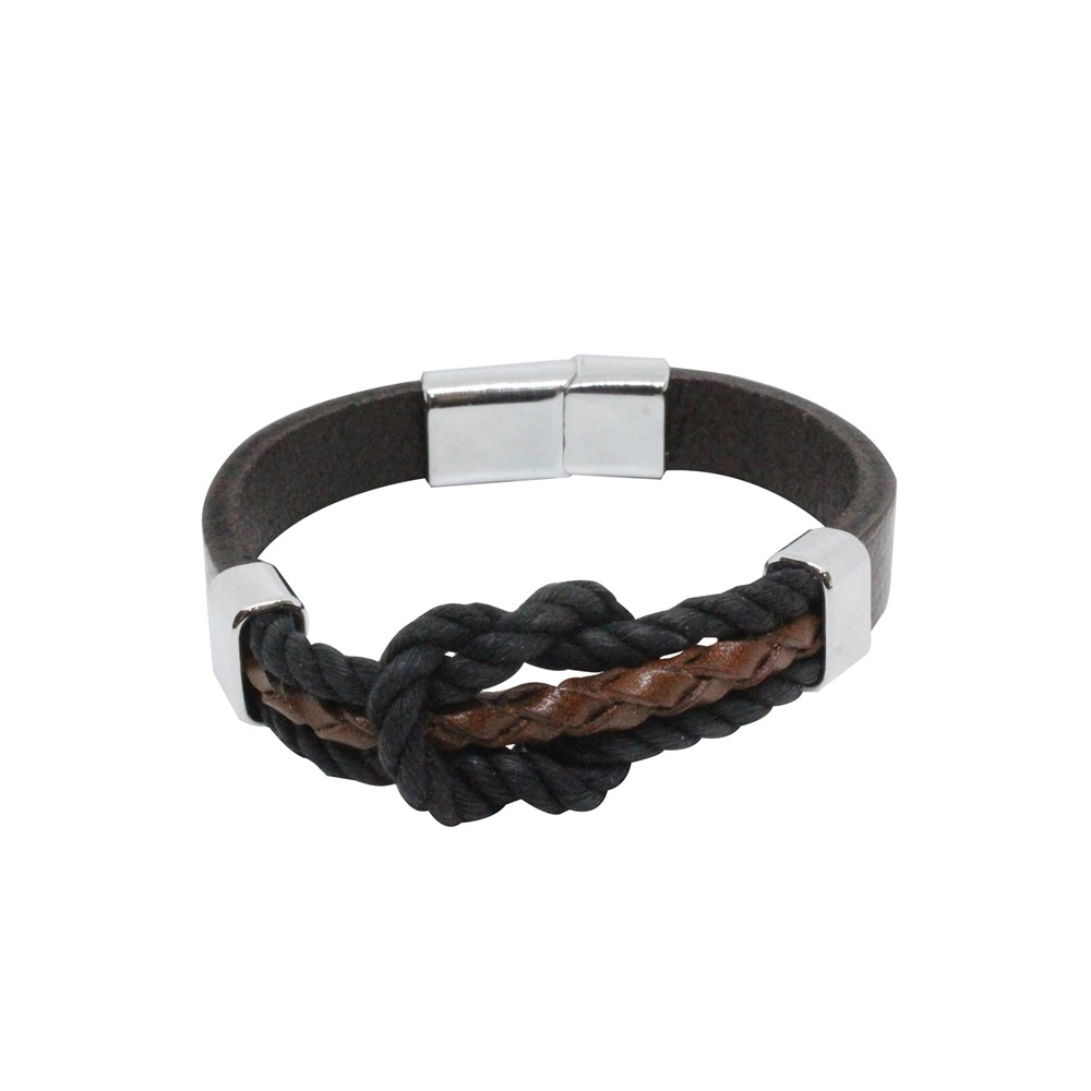 Leather Cool SeriesCMC6902Çelik Deri Bileklik