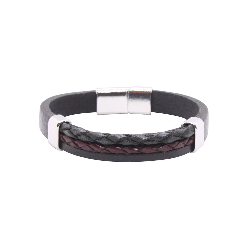 Leather Cool SeriesCMC8258Çelik Deri Bileklik