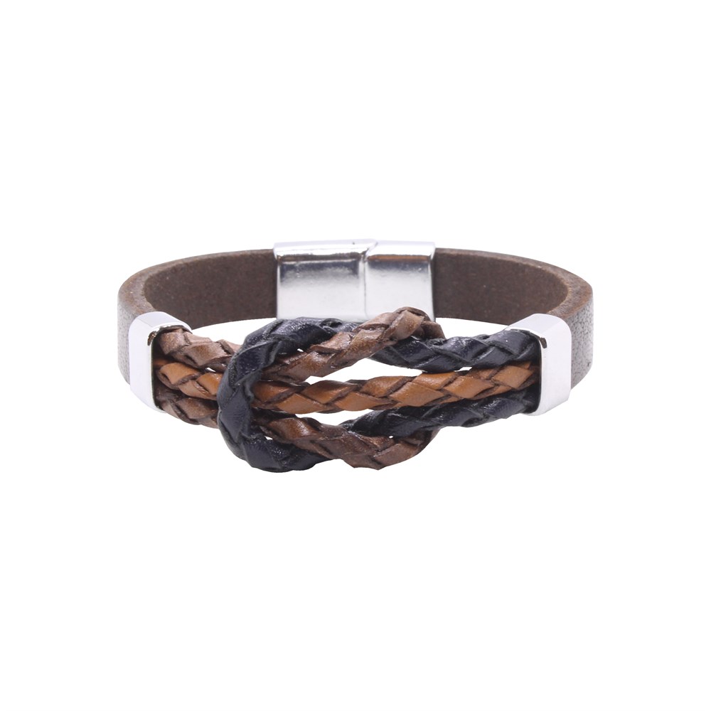 Leather Cool SeriesCMC8271Çelik Deri Bileklik