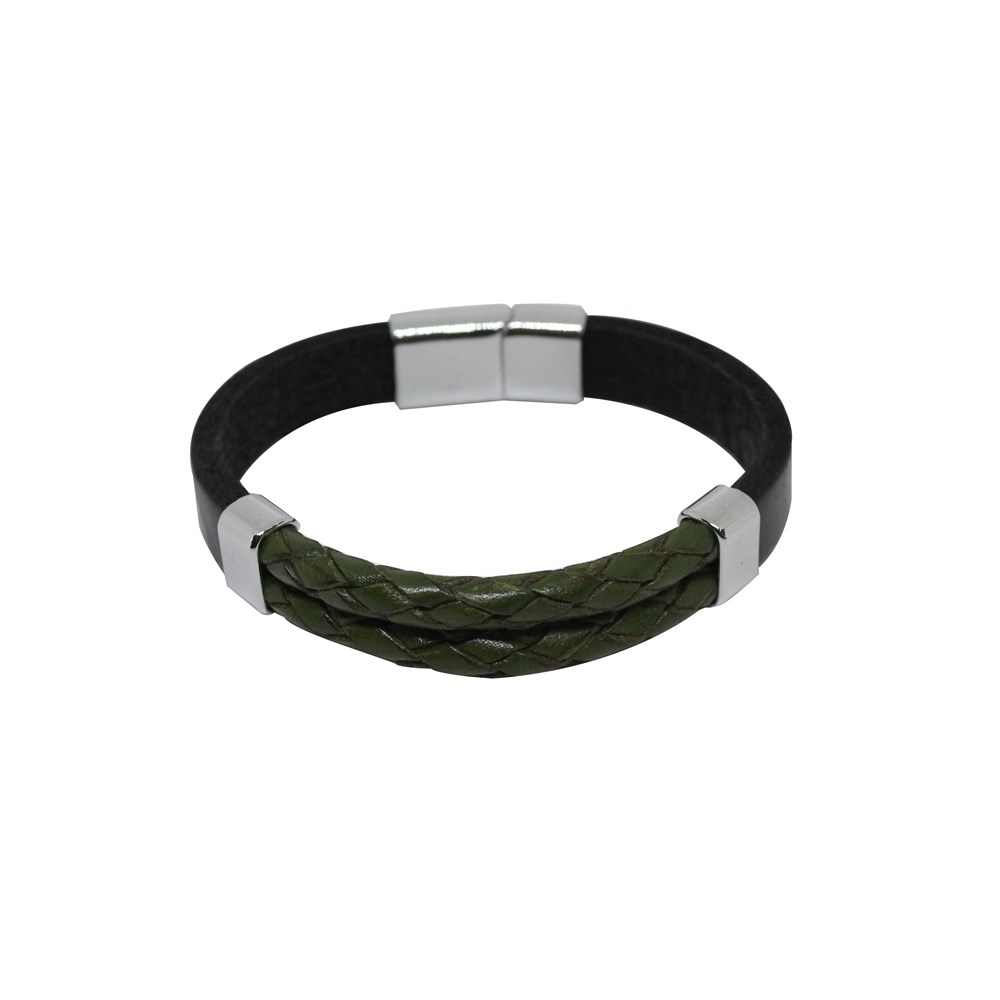 CMC6618Çelik Deri Bileklik