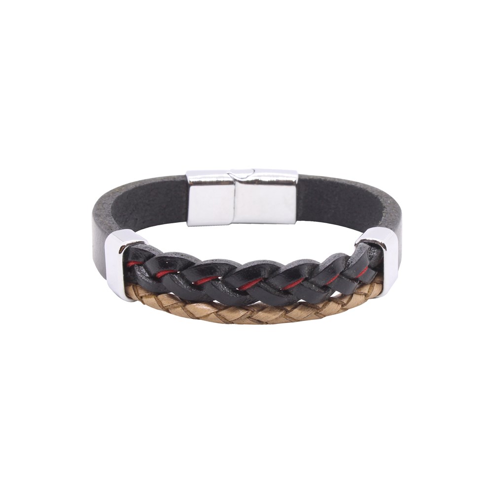 Leather Cool SeriesCMC8263Çelik Deri Bileklik