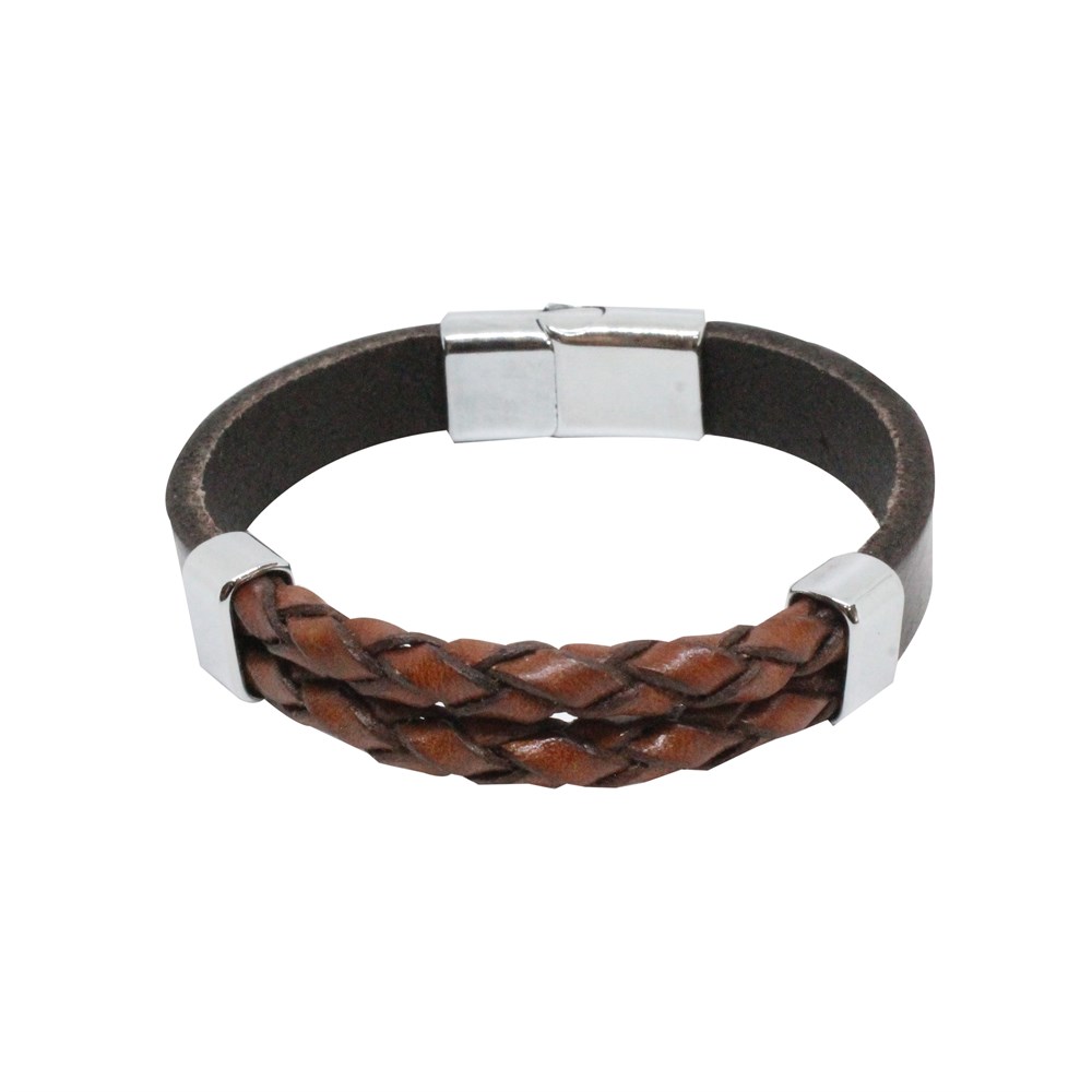 Leather Cool SeriesCMC6899Çelik Deri Bileklik
