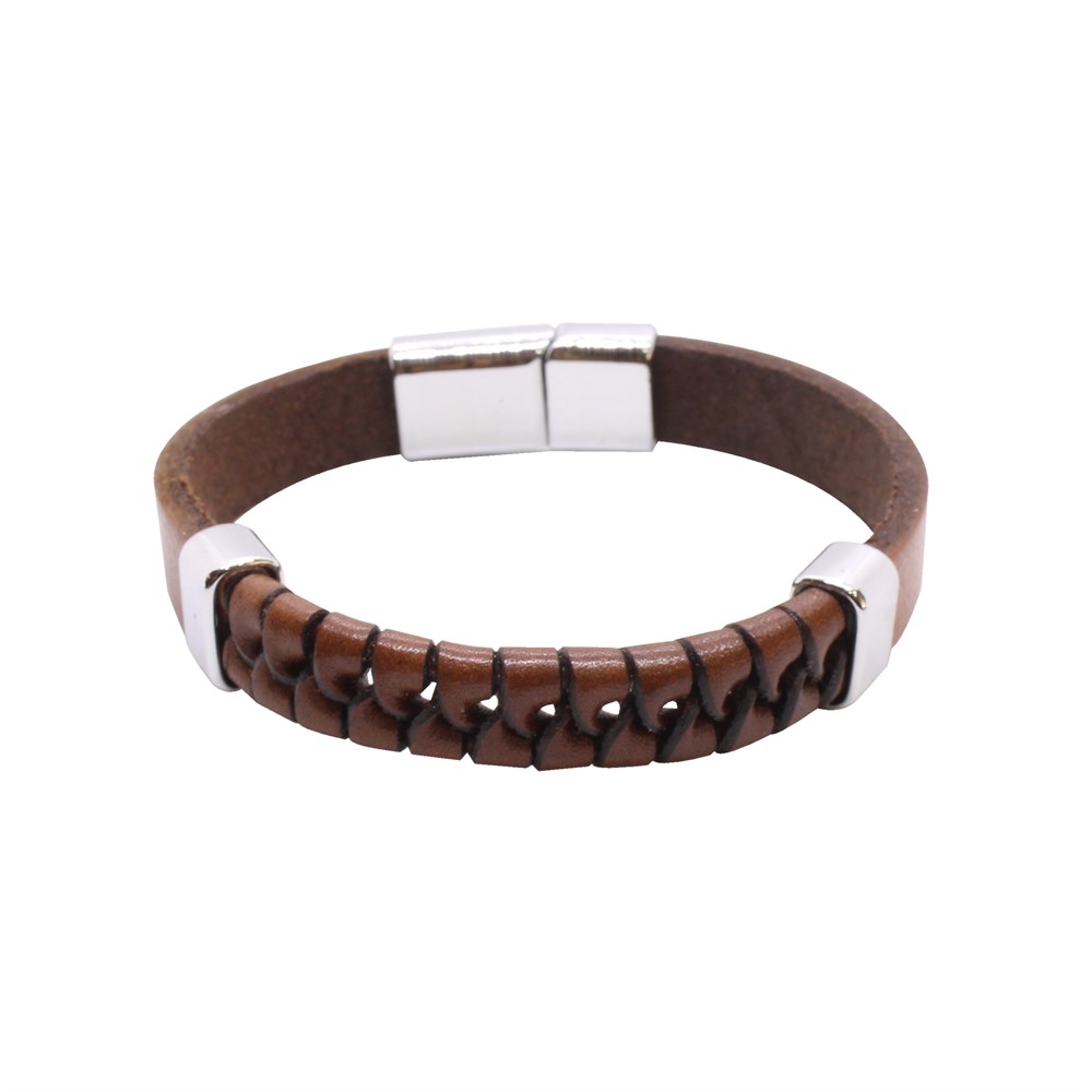 Leather Cool SeriesCMC9005Çelik Deri Bileklik