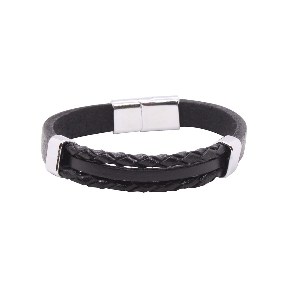 Leather Cool SeriesCMC8264Çelik Deri Bileklik