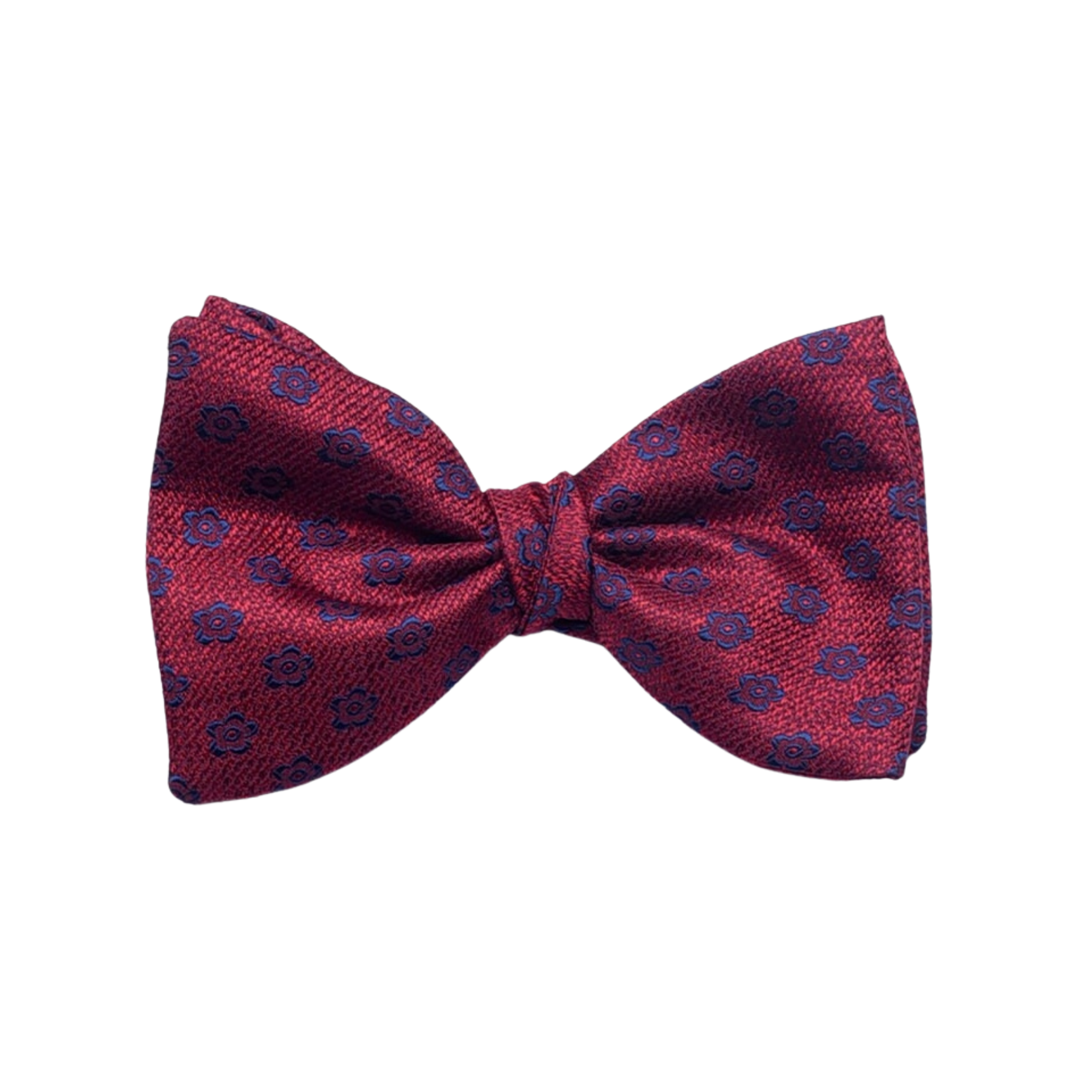 PapyonCMC2853Çiçek Desenli Bordo Açık Papyon