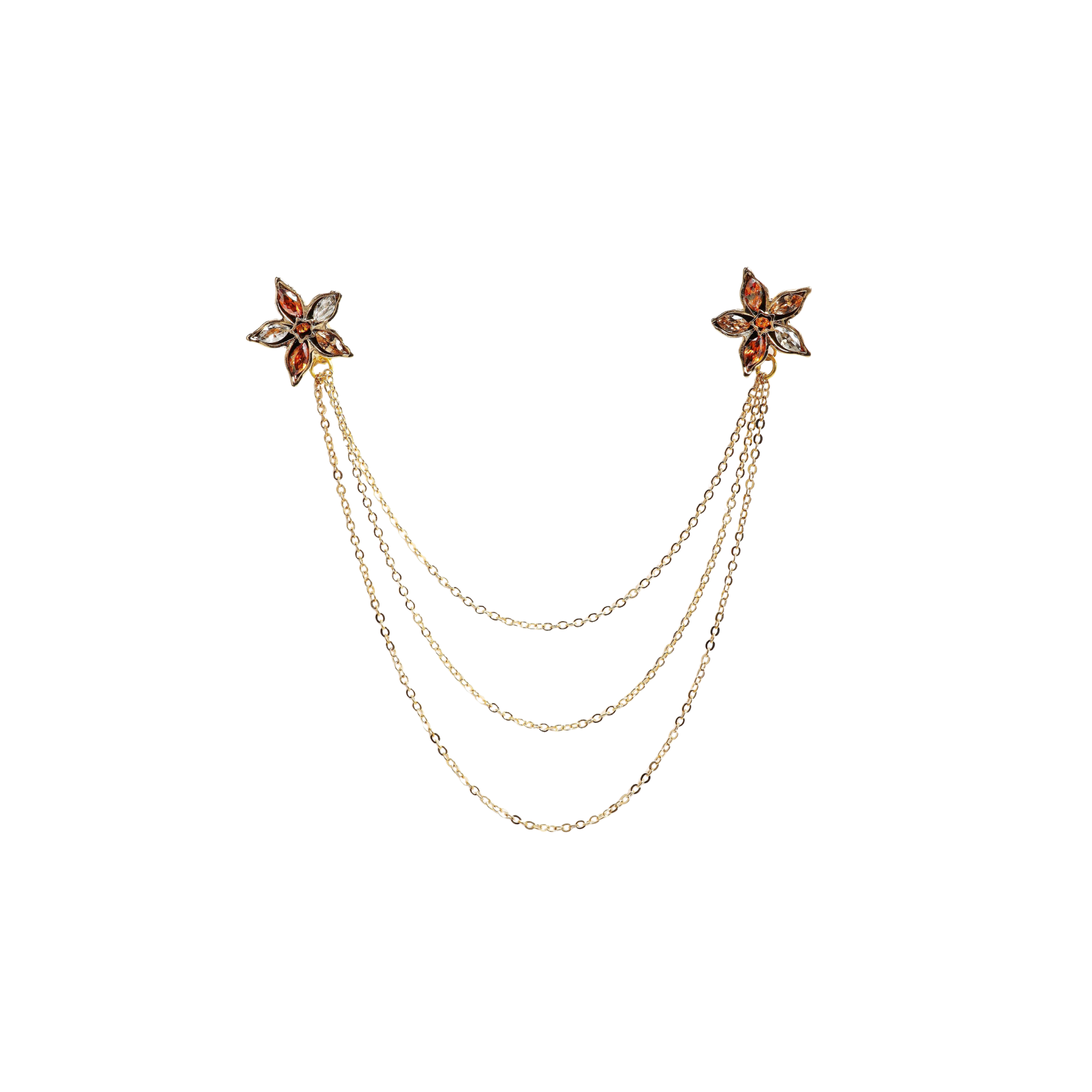 Women CollectionCWC2042Çiçek Figürlü Gömlek Yaka İğnesi