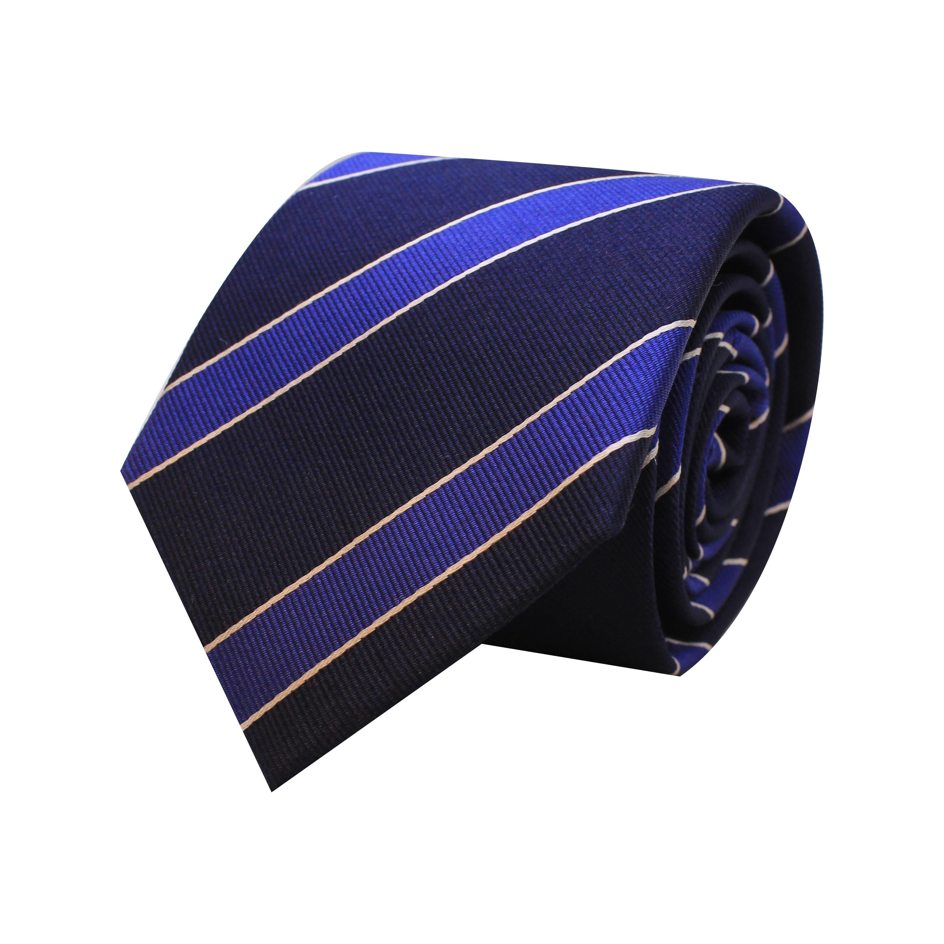 Çizgi Desenli İpek Kravat