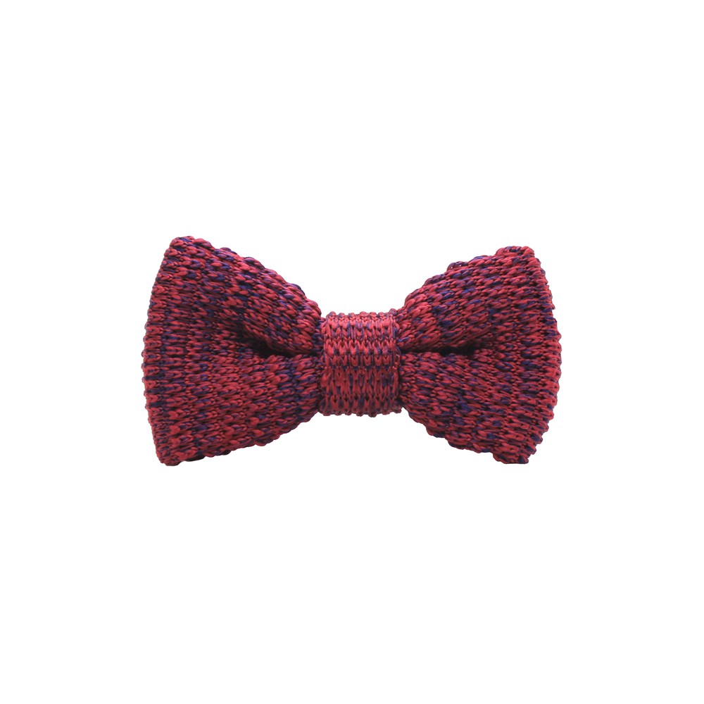 PapyonCMC9751Desenli Bordo Çocuk Örgü Papyon