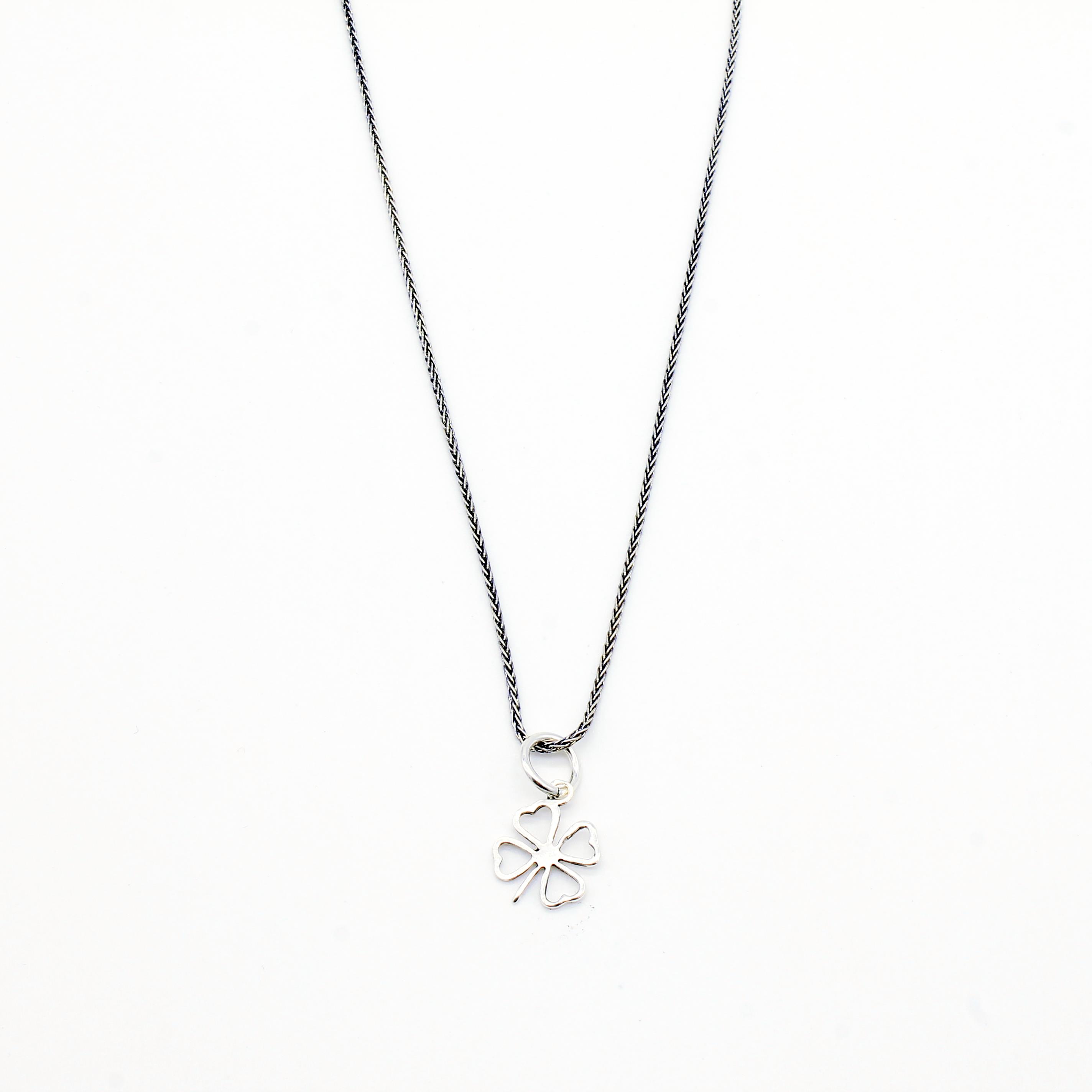 KolyeCMC2586Dört Yapraklı Yonca Gümüş Kolye