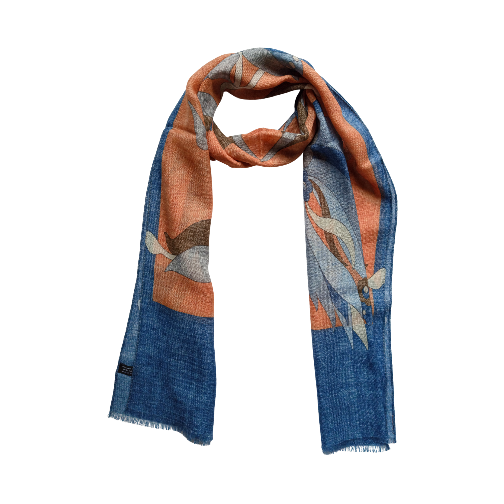 Atkı & ŞalCMC2774El Yapımı Desenli Yün Şal