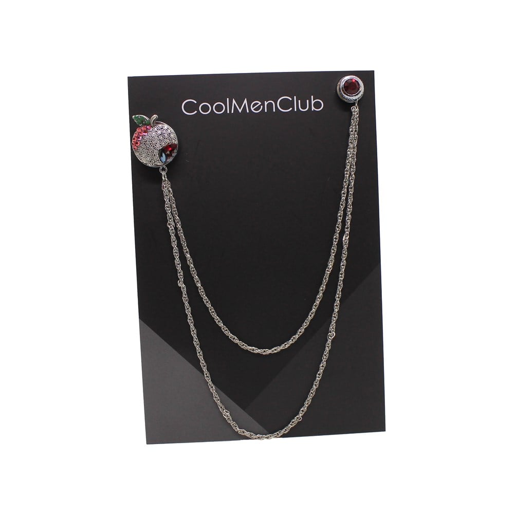 Yaka İğnesi & BroşCMC8753Elma Figürlü Ceket Yaka İğnesi