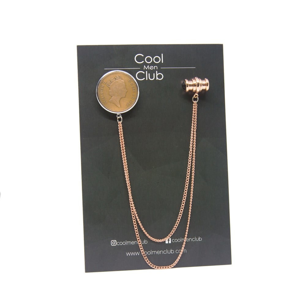 CMC6459Eski Para Ceket Yaka İğnesi