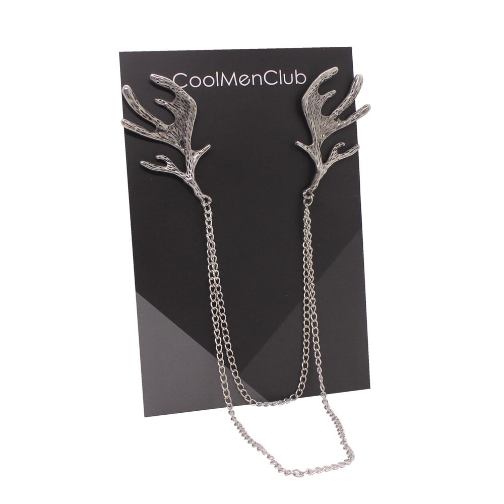 Yaka İğnesi & BroşCMC9577Geyik Boynuzu Figürlü Ceket Yaka İğnesi