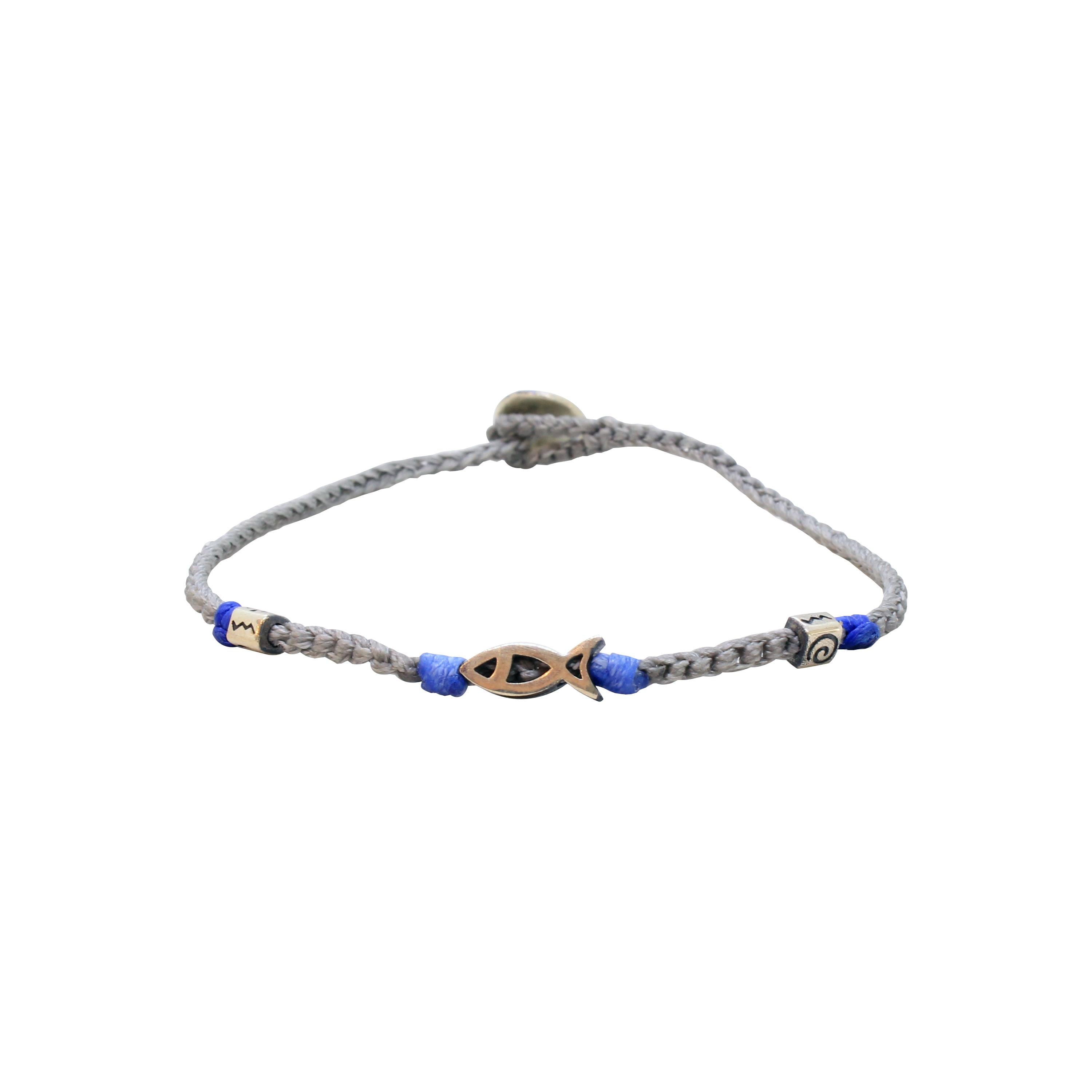 Silver Cool SeriesCMC2513Gri Balık Figürlü Gümüş Bileklik