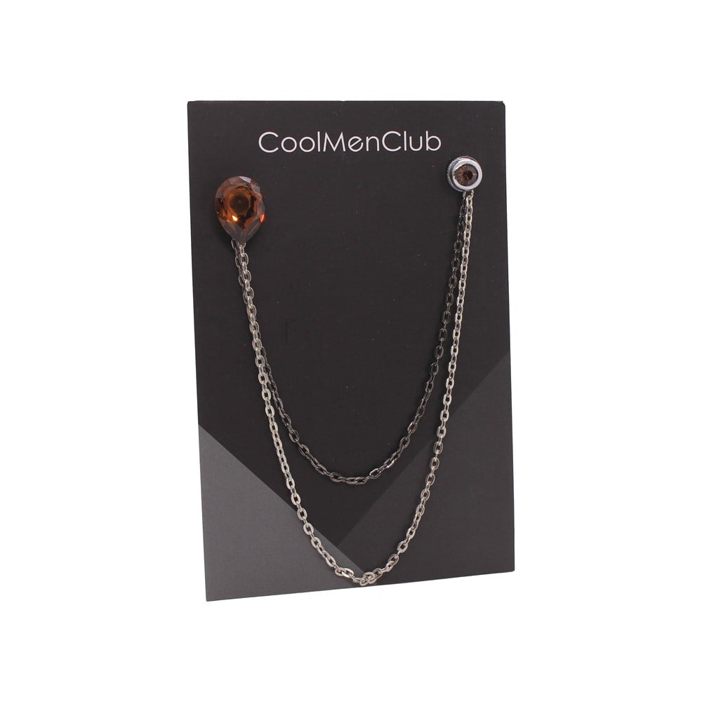 Yaka İğnesi & BroşCMC9747Kehribar Rengi Taşlı Ceket Yaka İğnesi