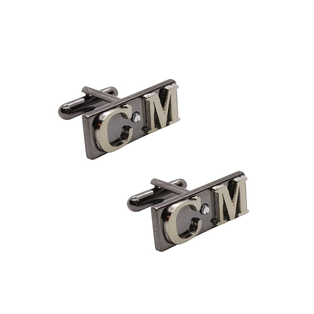 Klasik Kol DüğmesiCMC8482Kişiye Özel Harfli Klasik Kol Düğmesi