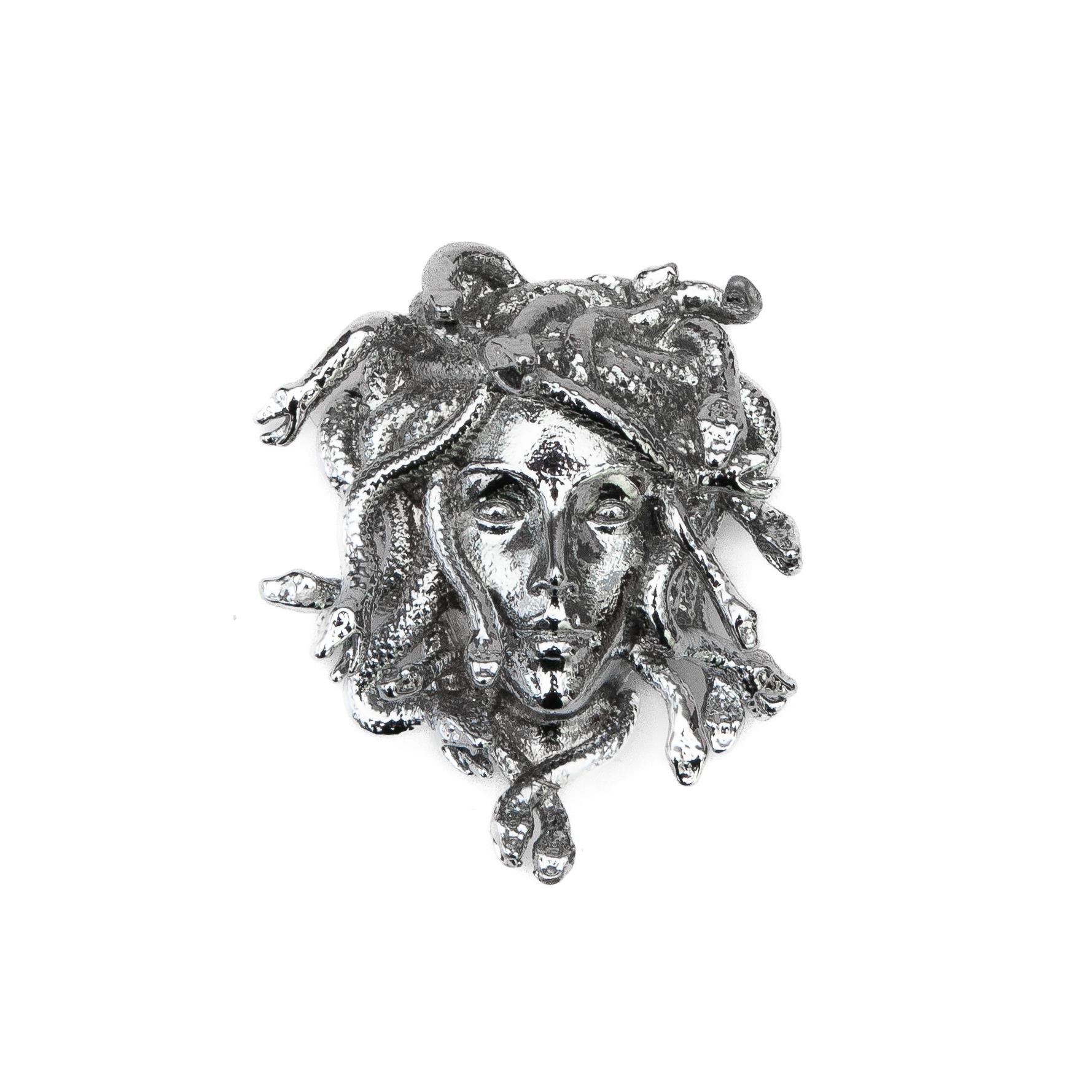 Medusa Figürlü Gömlek Yaka Düğmesi