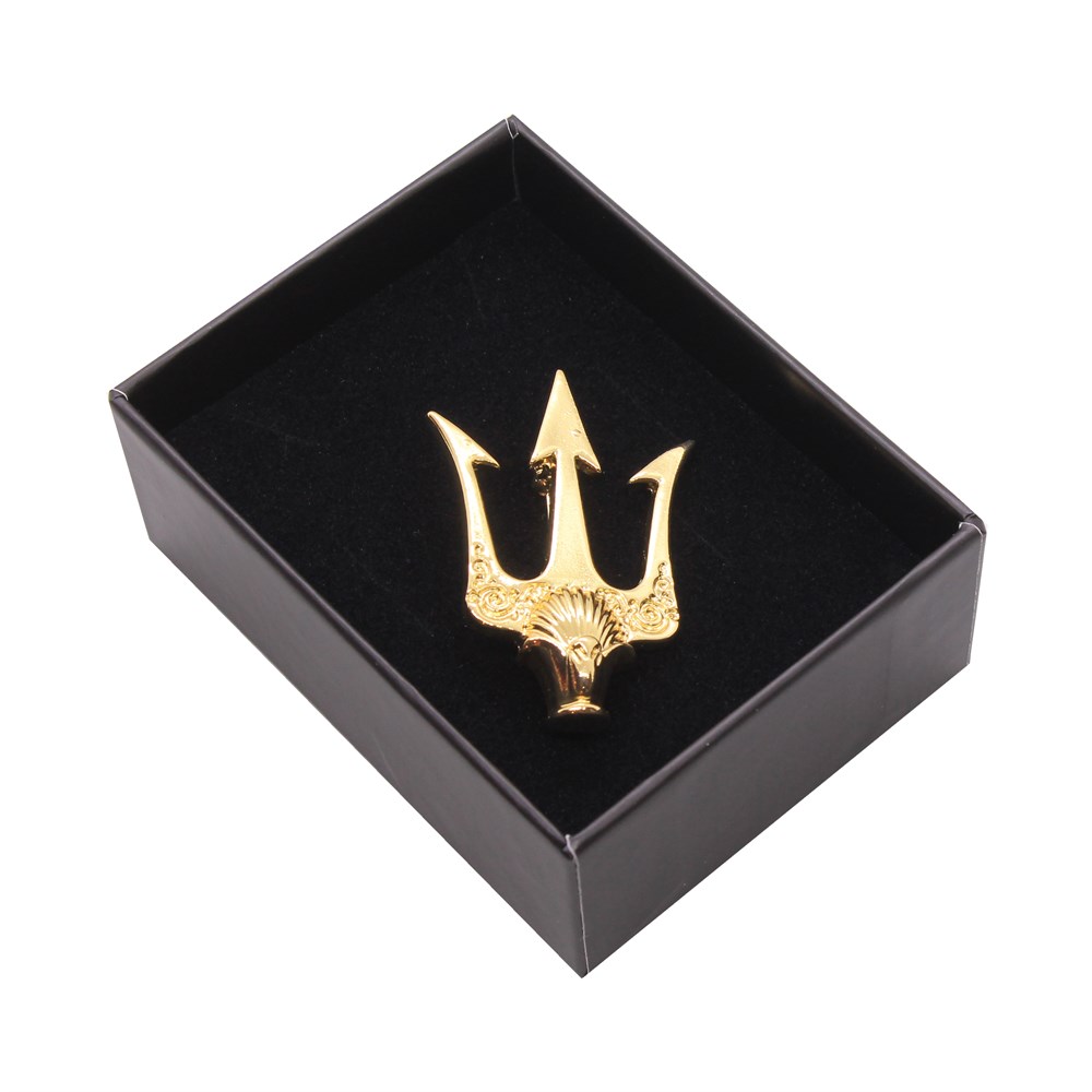 Yaka İğnesi & BroşCMC9708Poseidon'un Üç Uçlu Mızrağı Yaka Broşu