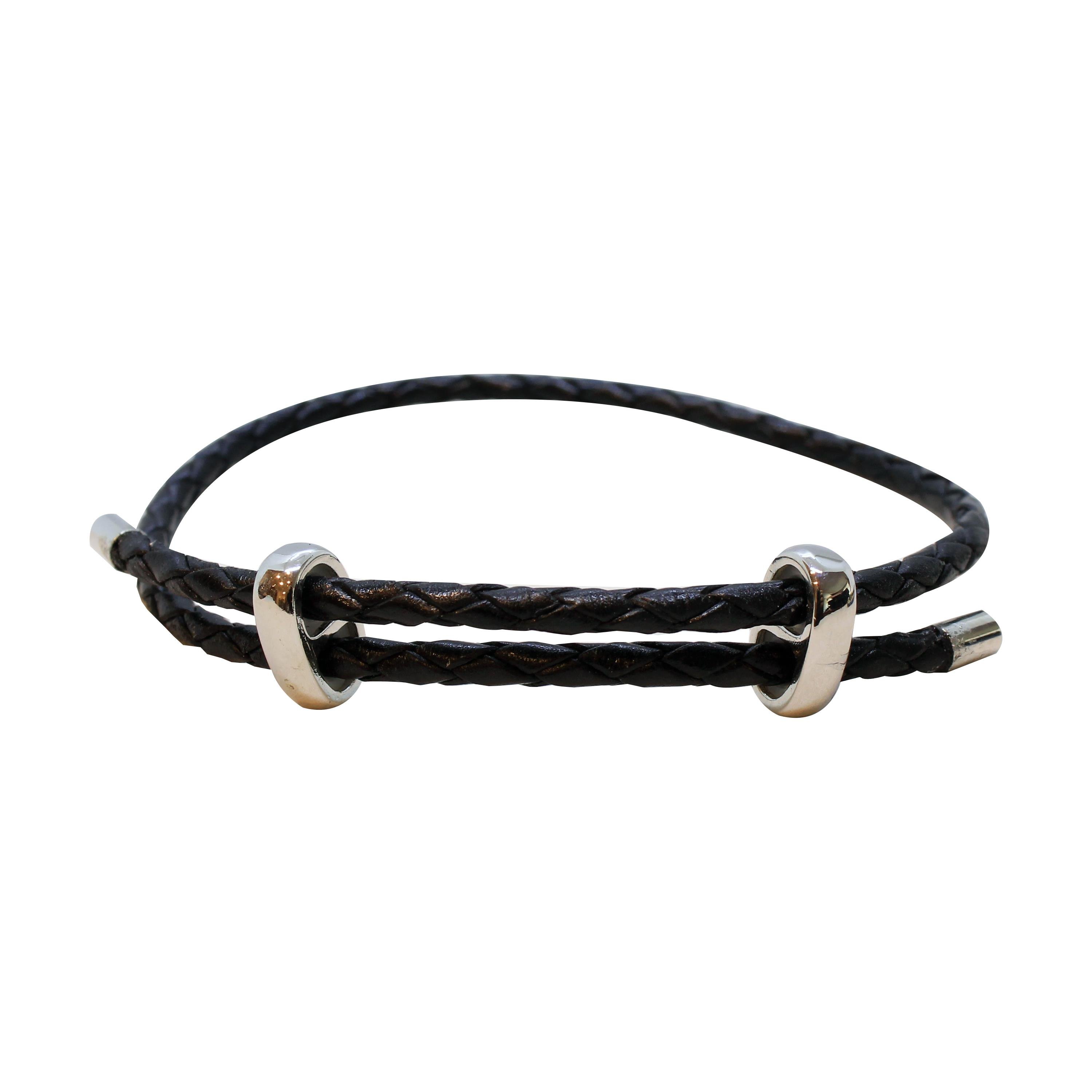 Leather Cool SeriesCMC2281Siyah Bronz Deri Bileklik
