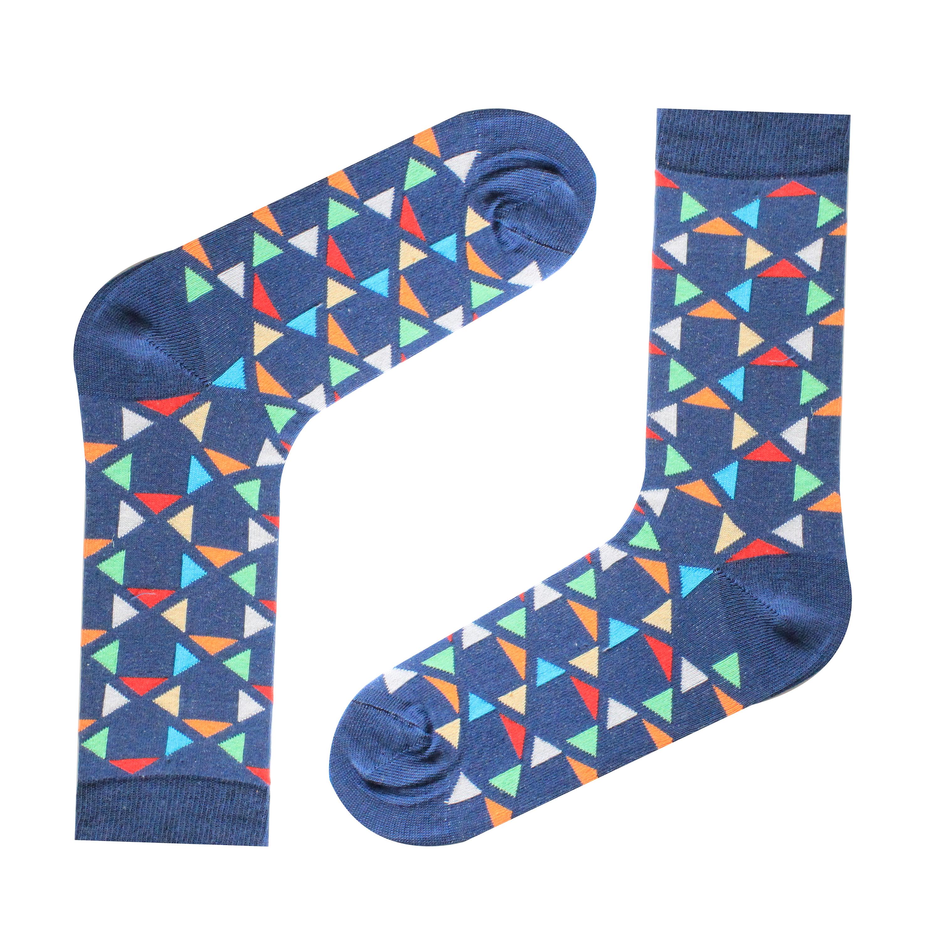 Üçgen Desenli Çorap