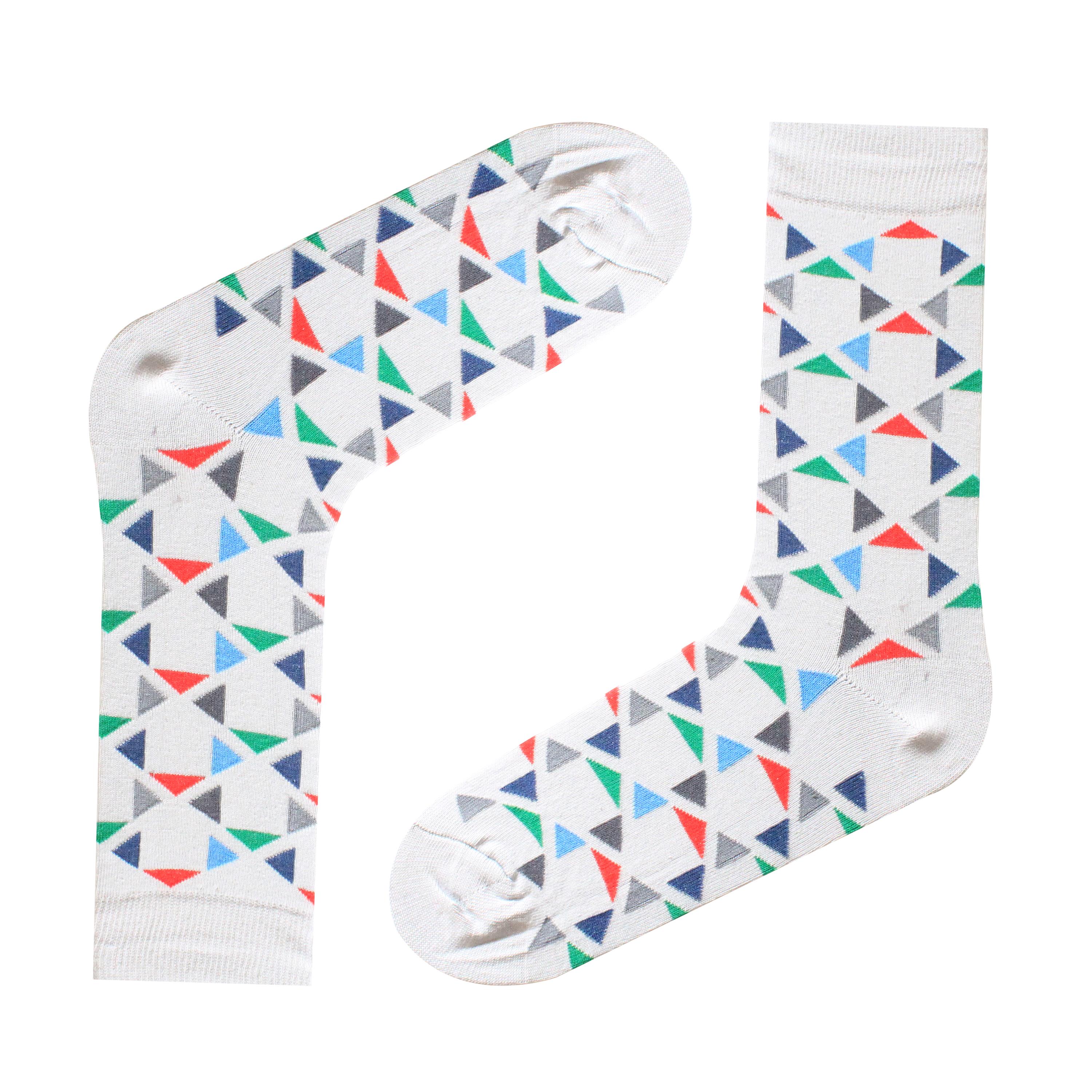 Üçgen Desenli Çorap