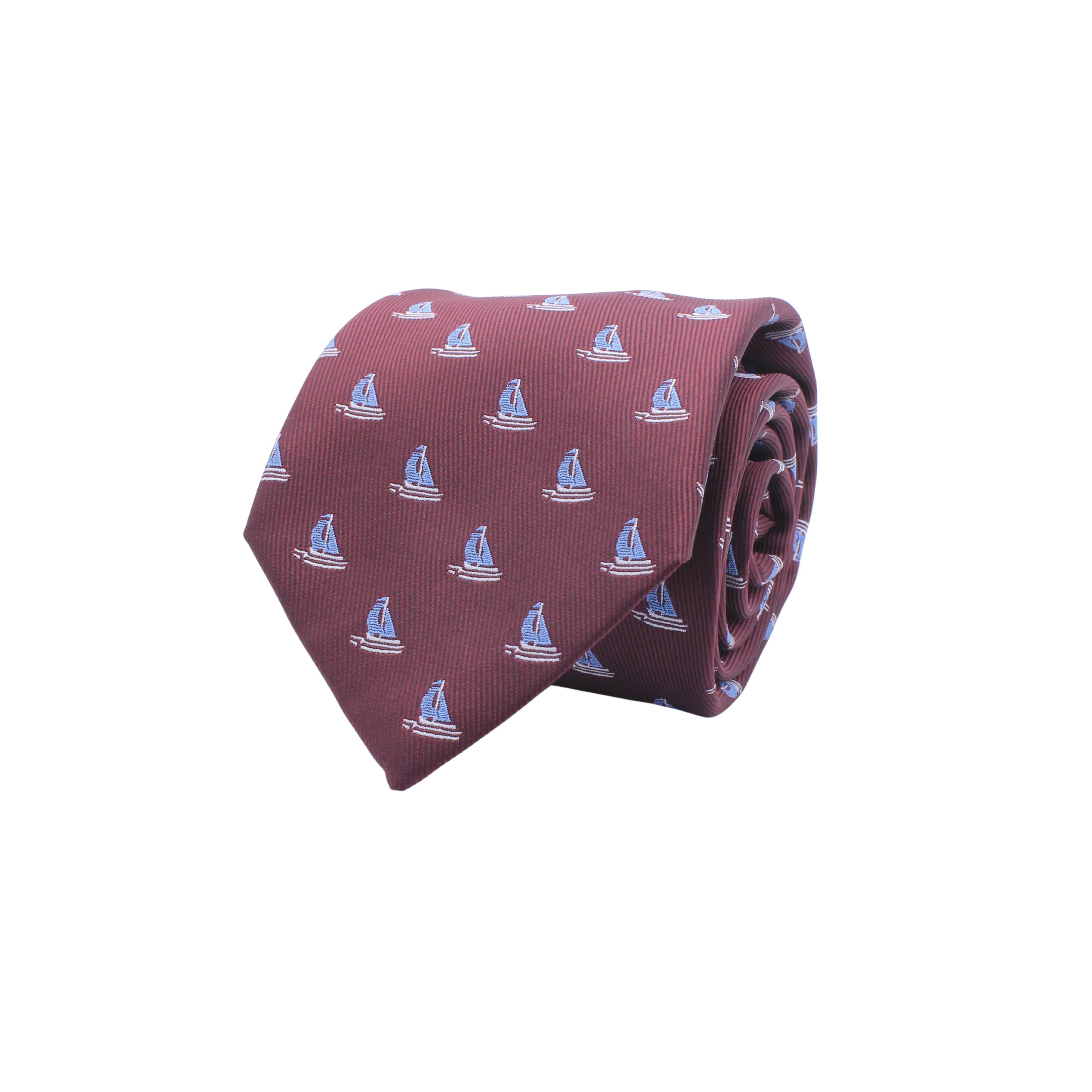 KravatCMC2707Yelkenli Desenli Kravat