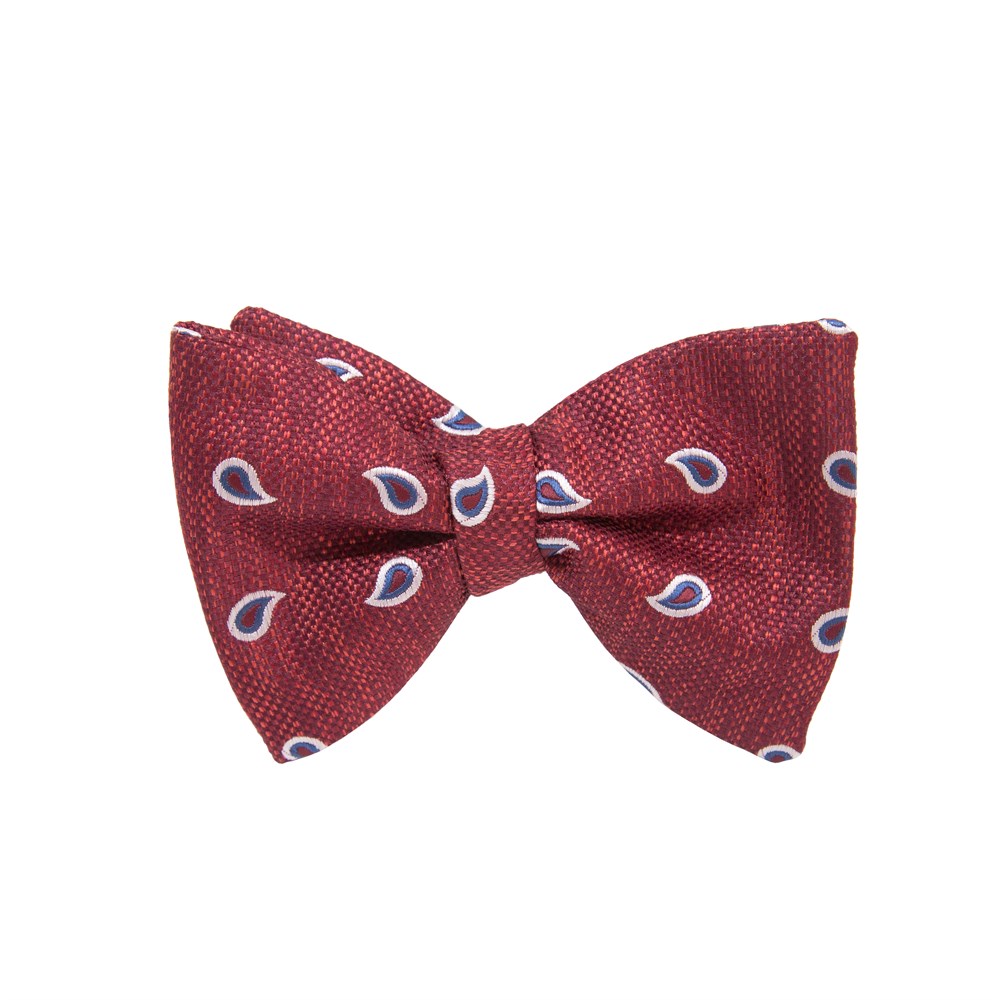 Damla Desenli Açık Papyon