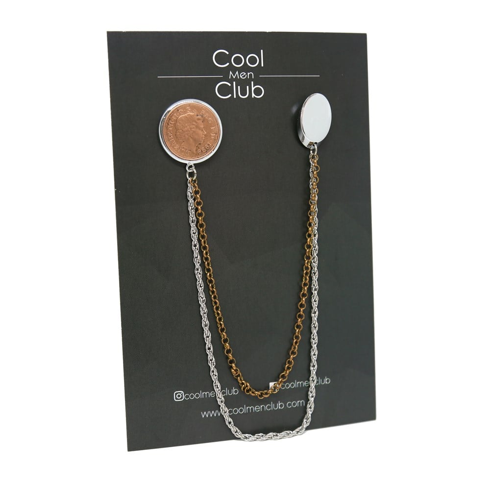 Eski Para Ceket Yaka İğnesi