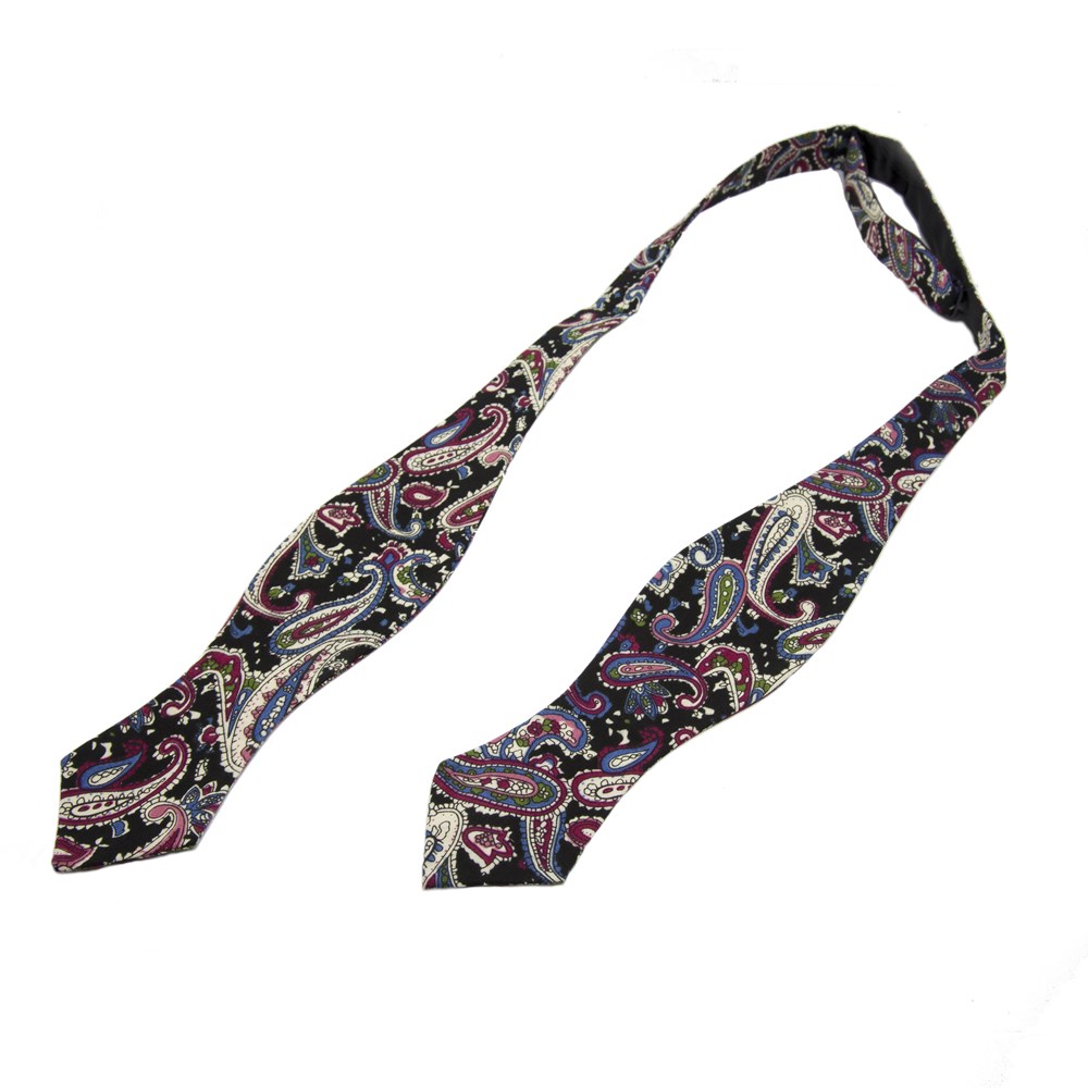 Karışık Desenli Açık Papyon