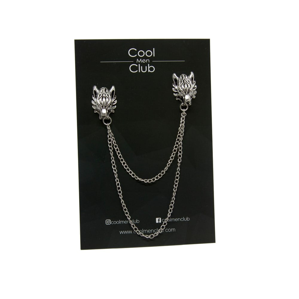 Kurt Figürlü Yaka İğnesi