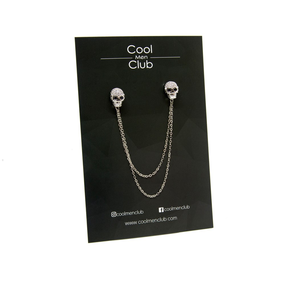 Kurukafa Figürlü Yaka İğnesi