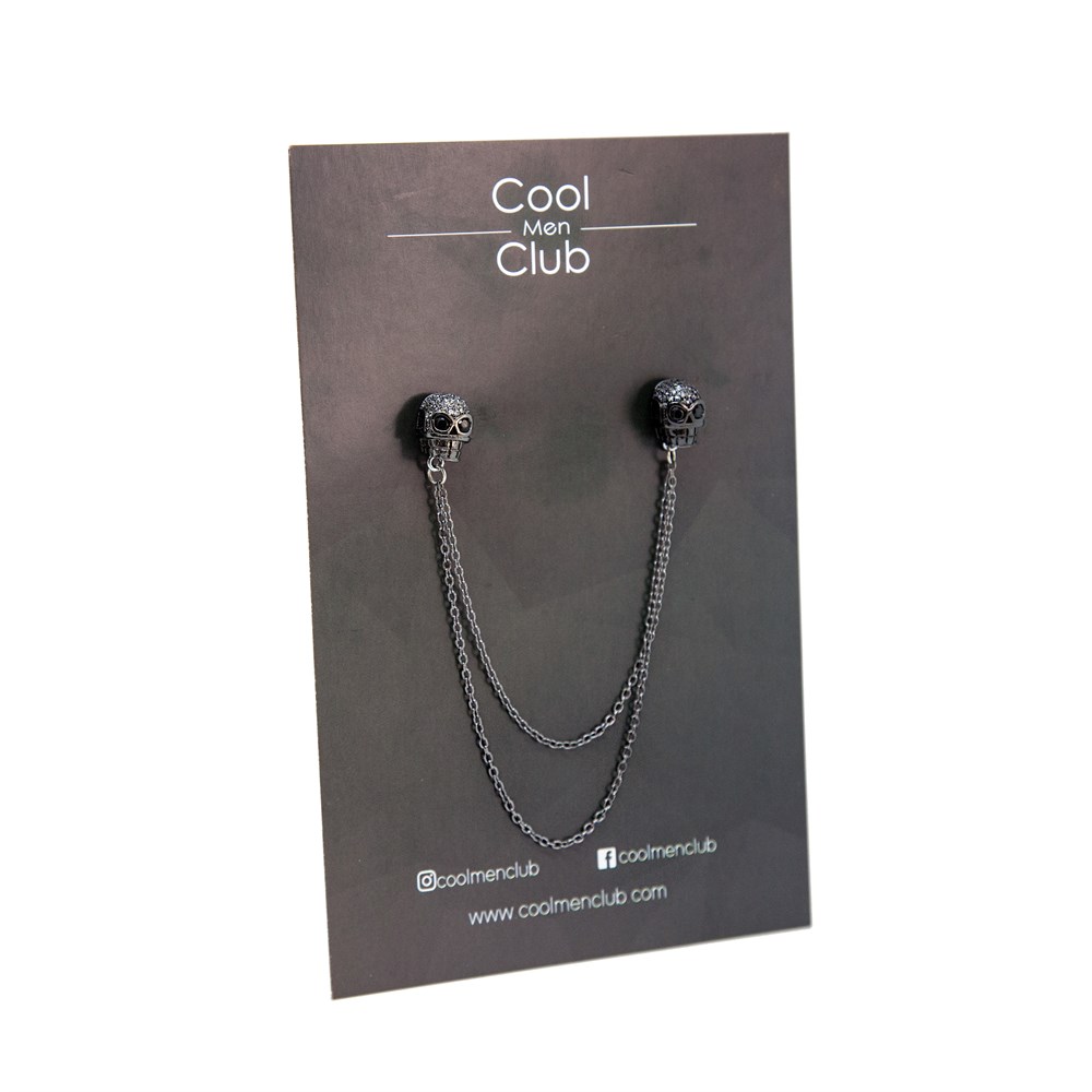 Kurukafa Figürlü Yaka İğnesi