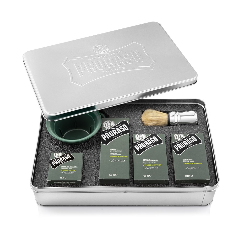 Bakım Ürünleri400219Proraso Metak Kutu Tıraş Seti - Cypress Vetyver
