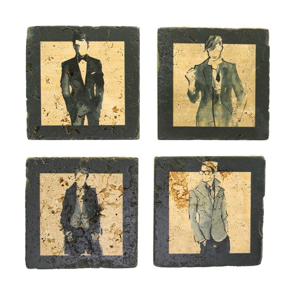 Taş Bardak Altlığı Seti