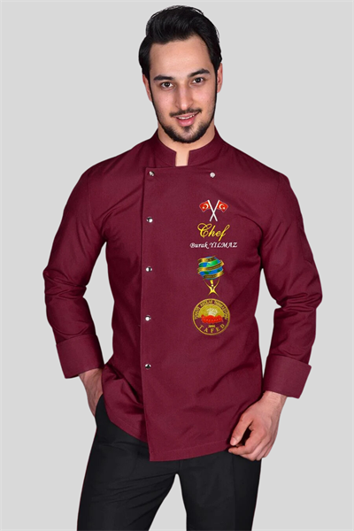  Bıg Chef Aşçı Ceketi Bordo