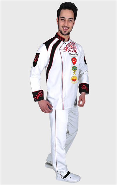  Bıg Chef Profesyonel Beyaz Şef Aşçı Ceketi Özel Tasarım