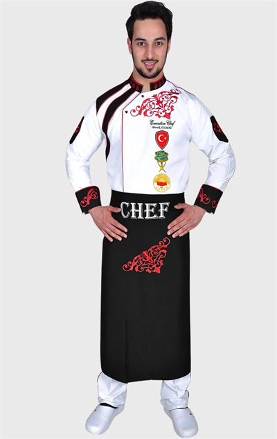  Bıg Chef Profesyonel Beyaz Şef Aşçı Ceketi Özel Tasarım