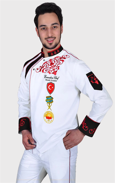  Bıg Chef Profesyonel Beyaz Şef Aşçı Ceketi Özel Tasarım