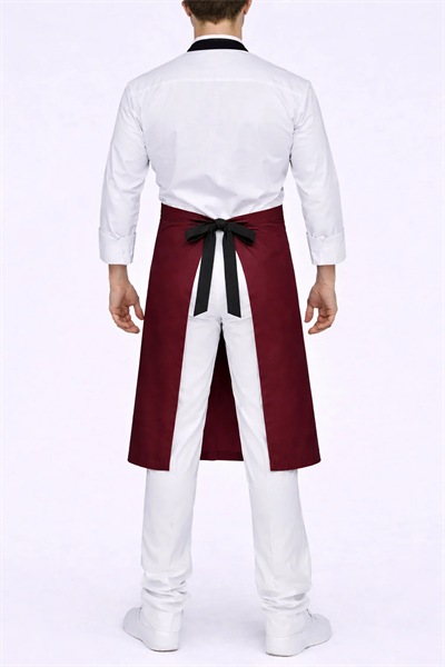  Kalın Askılı Önlük Bordo