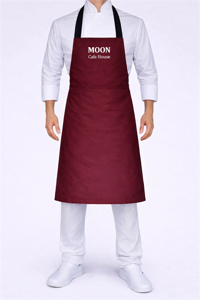  Kalın Askılı Önlük Bordo