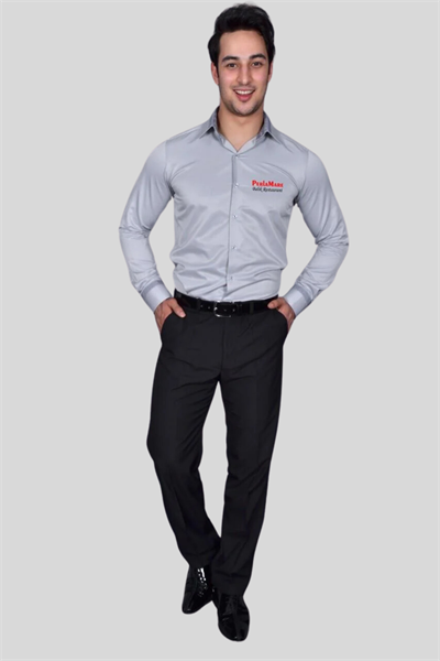 12017 Gri Garson Gömlek Modelleri