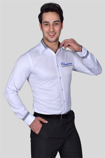 12018 Beyaz Garson Gömlekleri