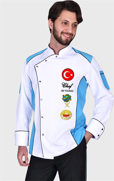 1356 Büyük Şef Aşçı Ceketleri Beyaz
