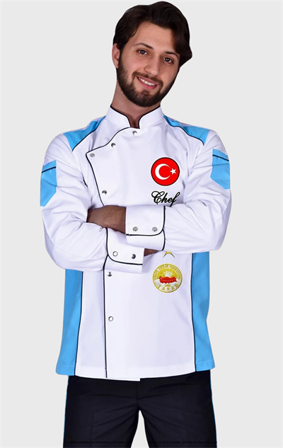 1356 Büyük Şef Aşçı Ceketleri Beyaz