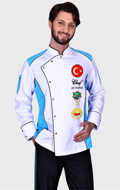 1356 Büyük Şef Aşçı Ceketleri Beyaz