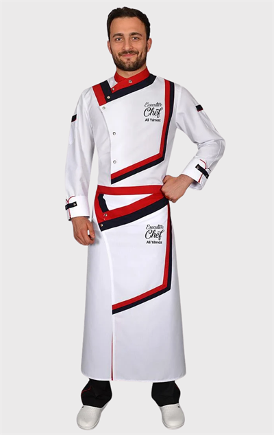 1373 Beyaz Aşçı Elbisesi