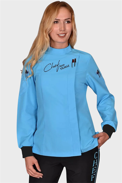 1389 Bayan Aşçı Forması Turkuaz